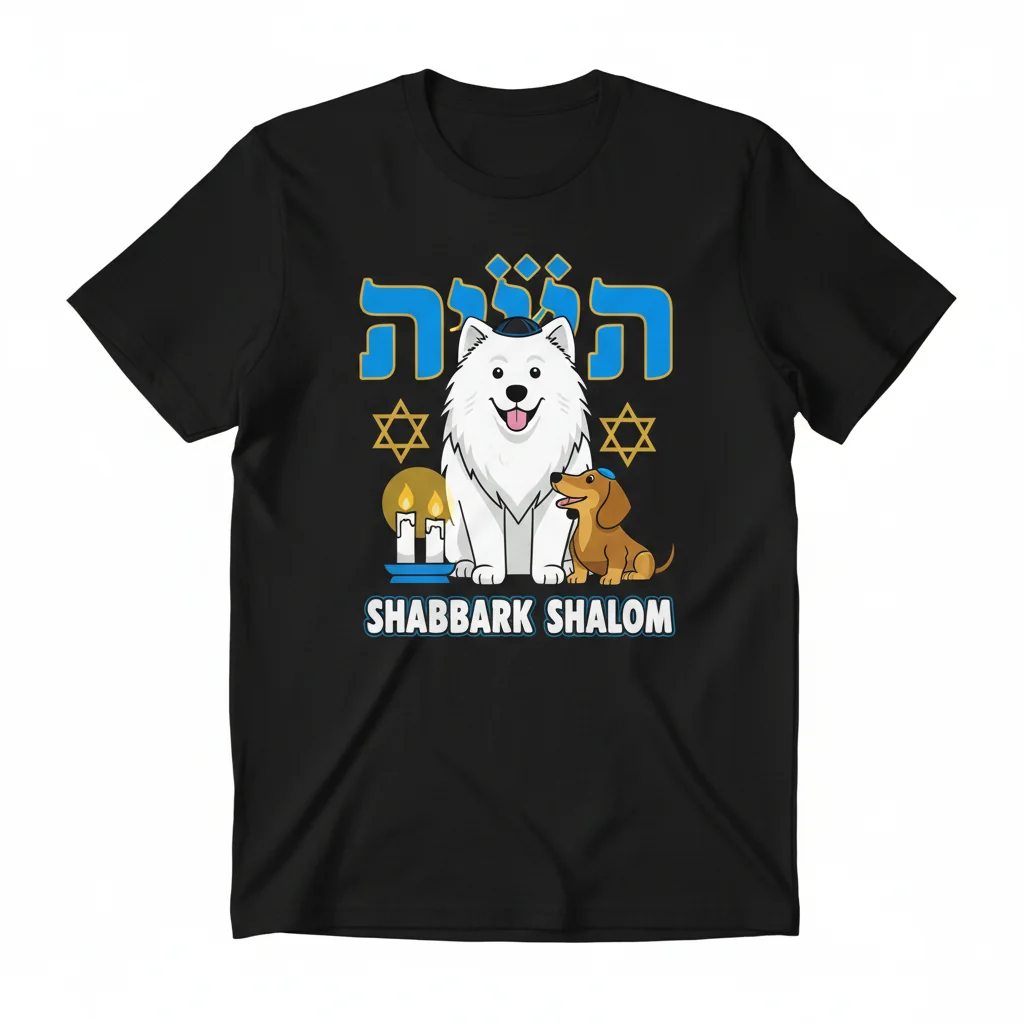 Shabbark Shalom Dog Jews T-Shirt