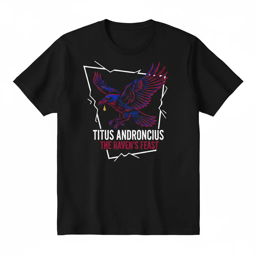 Shakespeare Titus Andronicus Frontpiece White Text Essential T-Shirt - Google Shopping Optimized