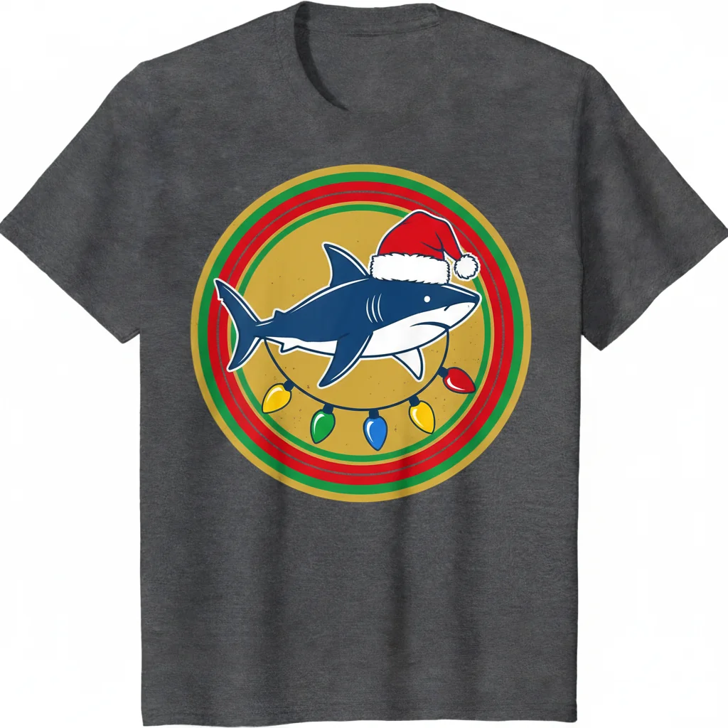 Festive Shark Vibes Tee
