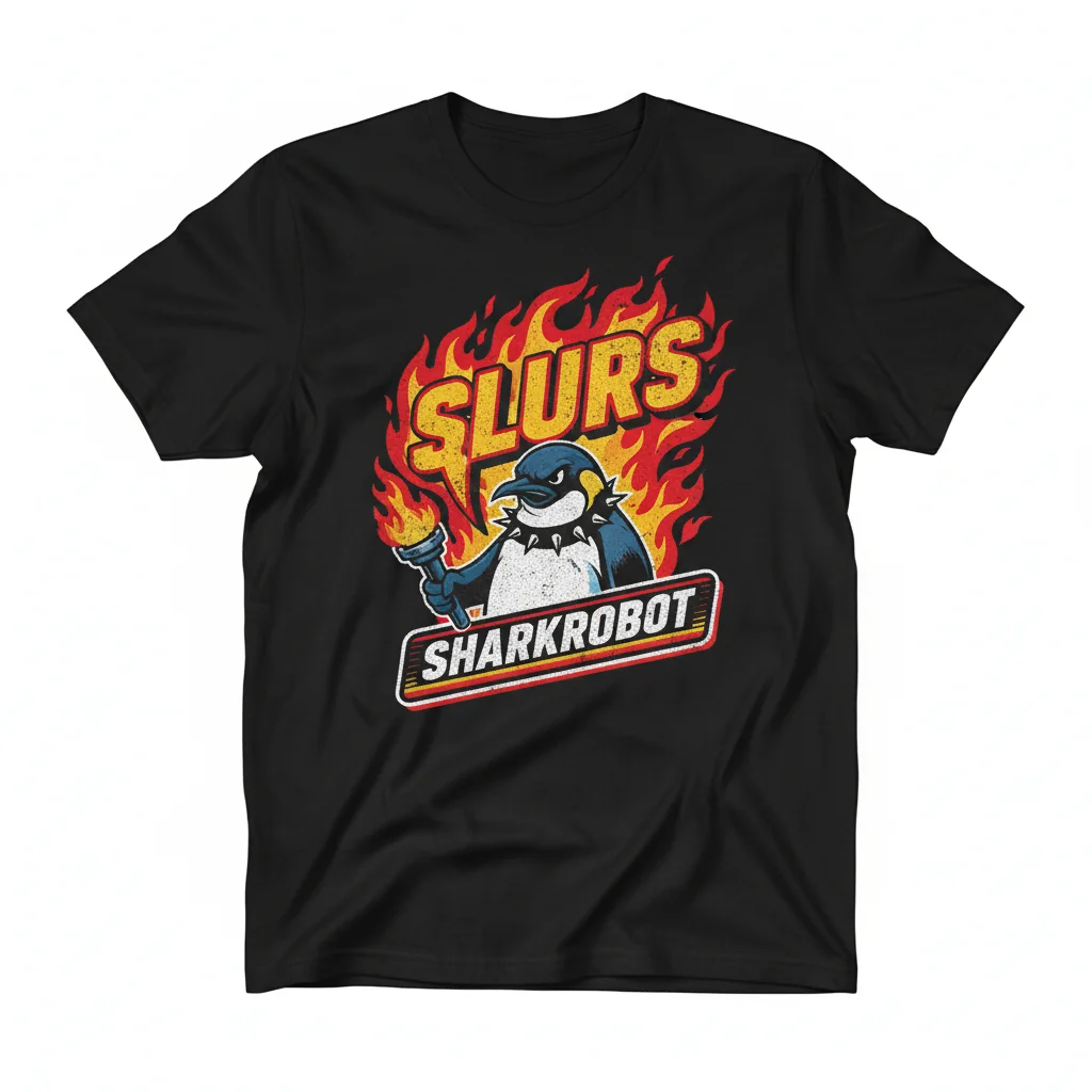 Sharkrobot Penguin Graphic T-Shirt | Premium Cotton Tee