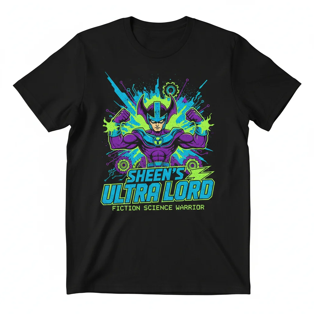 Sheen as Ultra Lord T-Shirt | Jimmy Neutron Cartoon Graphic Tee