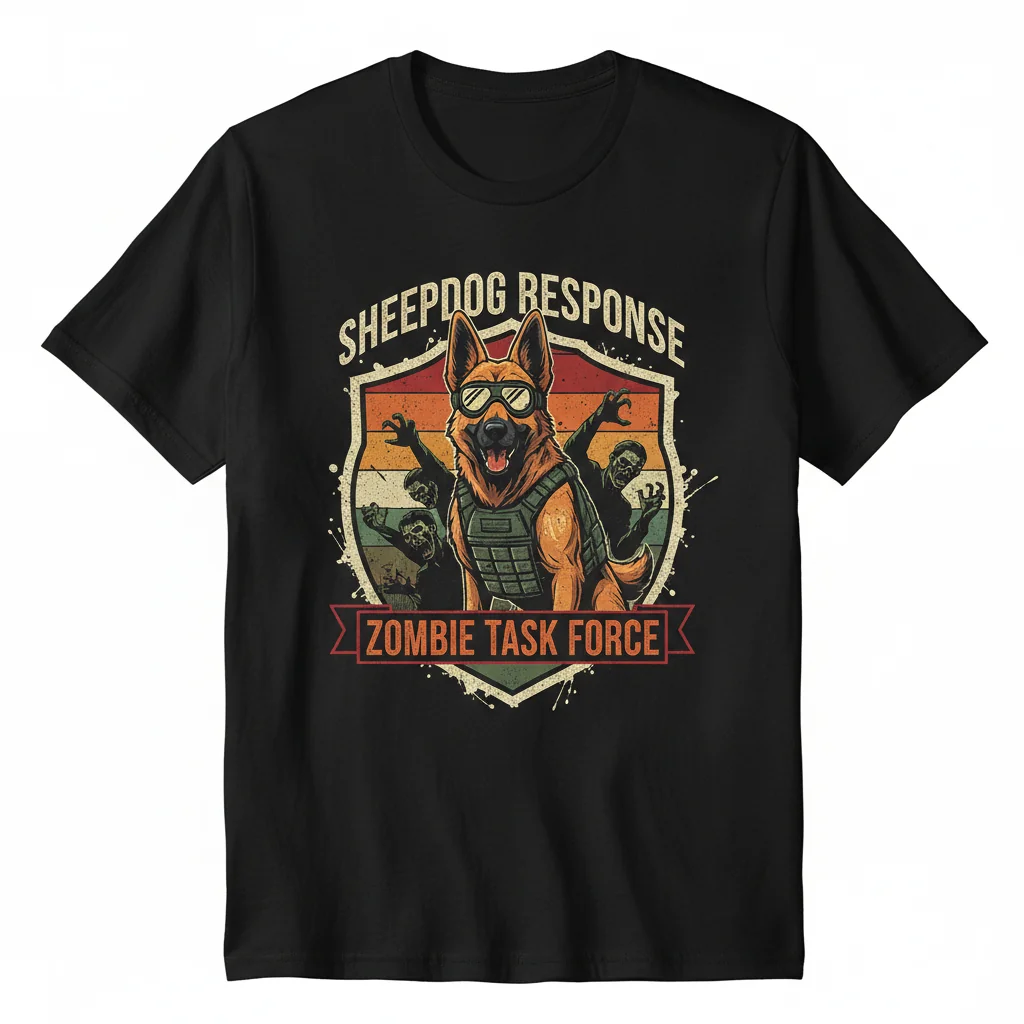 Sheepdog Response Zombie Task Force Vintage Shirt | Tactical Graphic Tee