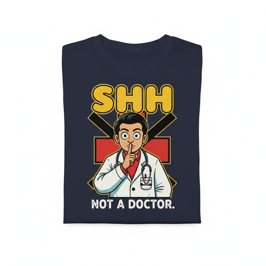 Brooklyn 99 'Shh Not a Doctor' Quote T-Shirt | Funny TV Show Graphic Tee