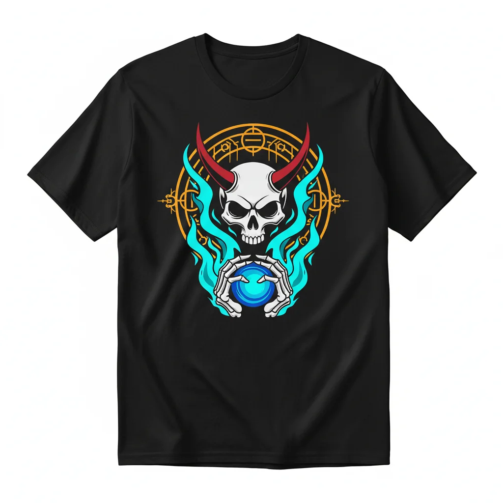 Shinigami - Camisetas 'Reaper Death Seal' – Estilo Duradero y Cómodo