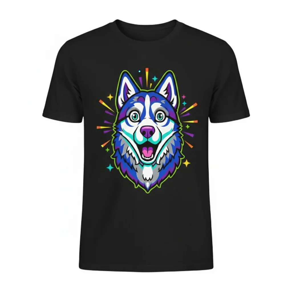 Blue Merle Husky Dog Shocked Expression Essential T-Shirt – Ultra-Soft & Stylish