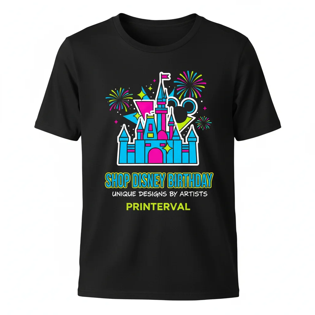 Disney Birthday Magic: Handcrafted Artwear by Printerval Artists