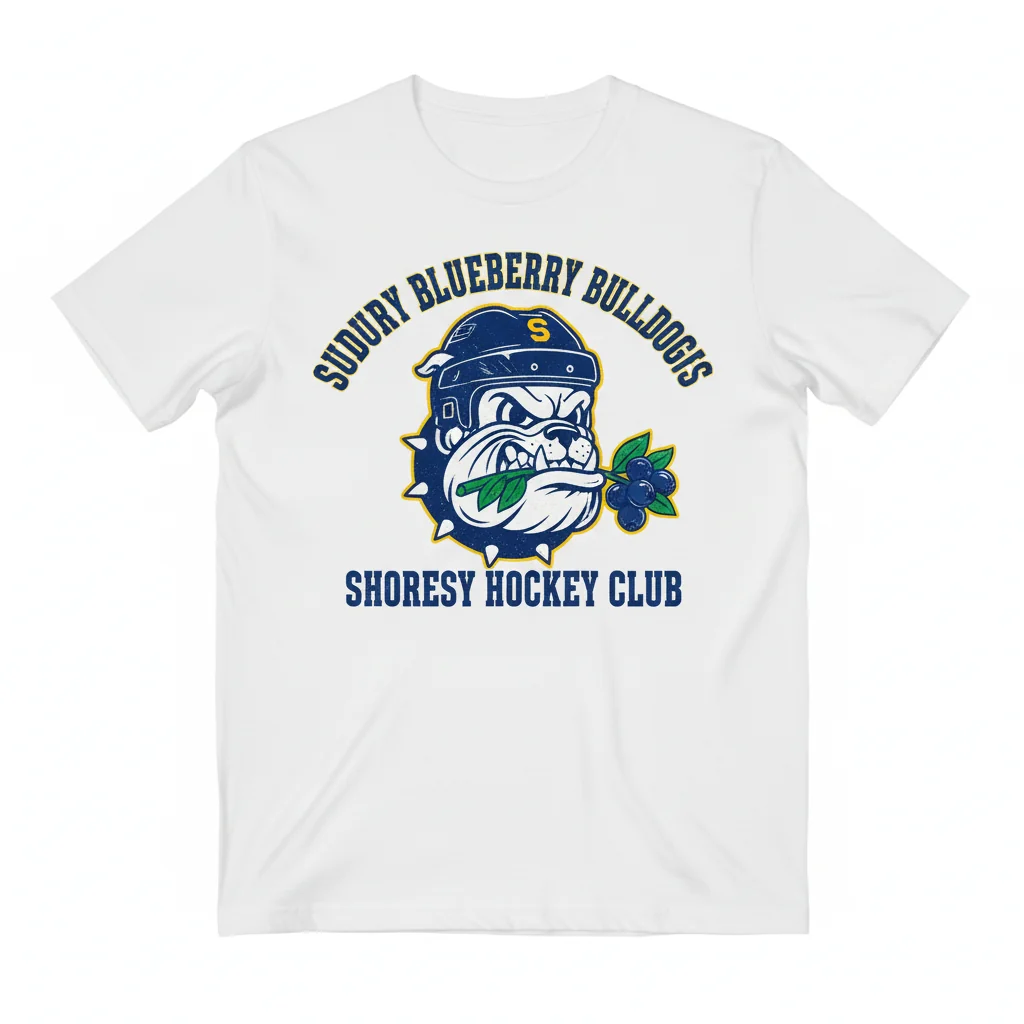 Shoresy Blueberry Bulldogs Hoodie Hockey Jersey