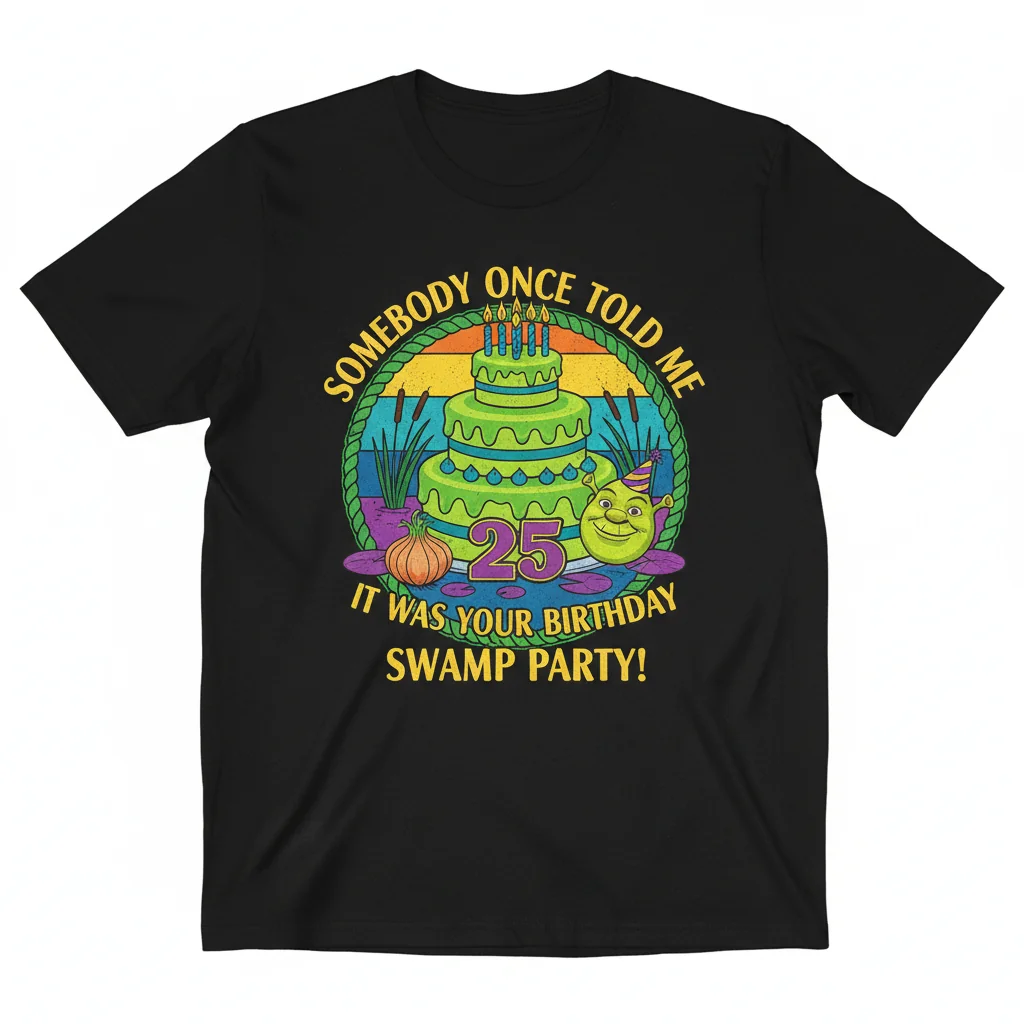 Shrek Birthday Party Essential T-Shirt - Ultra-Soft Cotton Tee for Fans