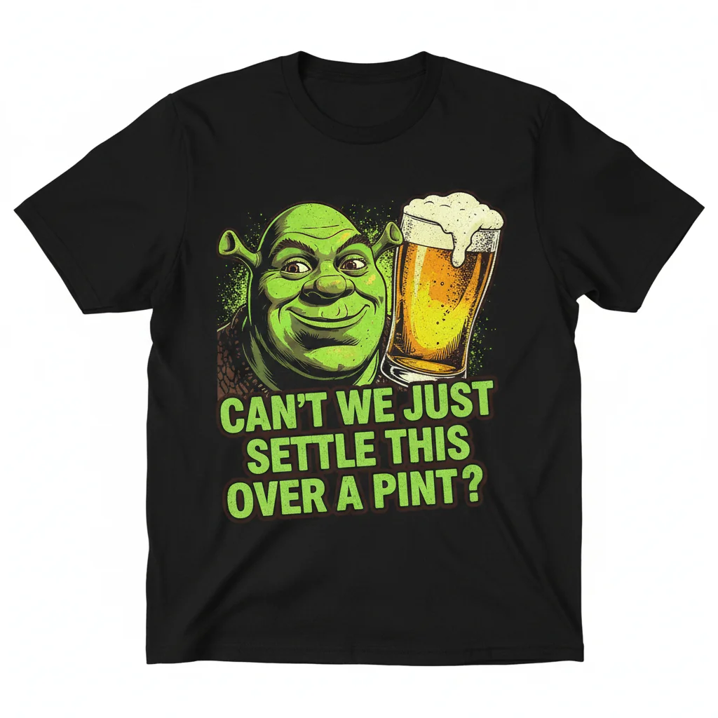 Shrek 'Pint Sized Wisdom' Essential T-Shirt - Unisex Comfort Tee