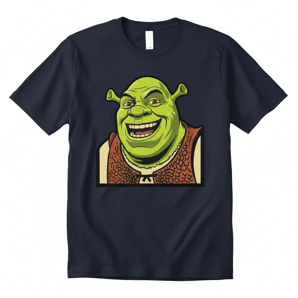 Shrek Outline Drawing Essential T-Shirt – Premium 100% Cotton Graphic Tee for Men & Women