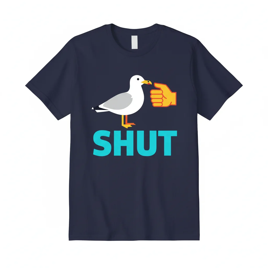 Shut Seagull Meme T-Shirt: Unmatched Comfort & Lasting Style