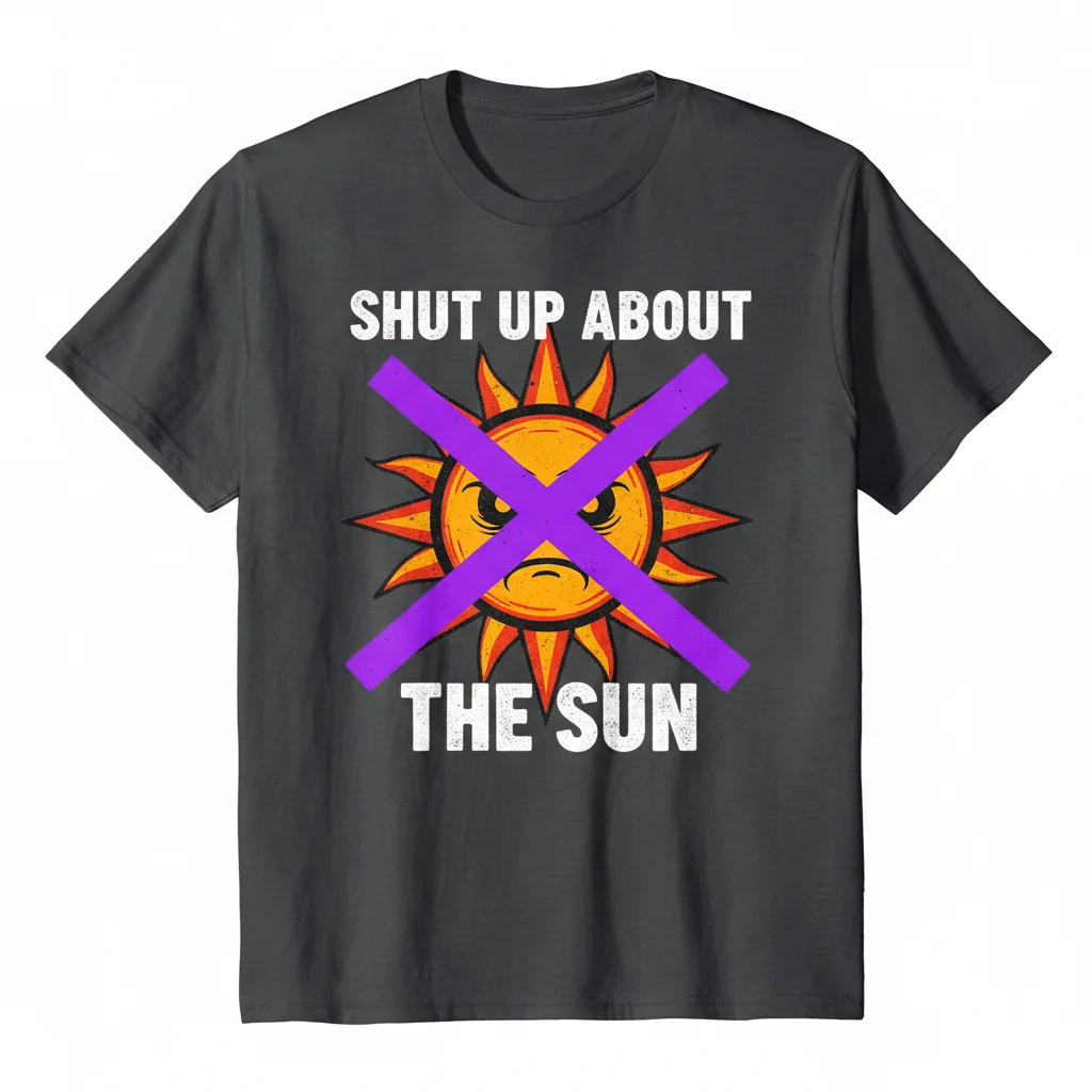Shut Up About The Sun Essential T-Shirt – Premium Cotton Graphic Tee