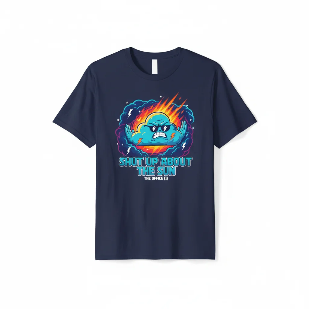 Shut Up About The Sun T-Shirt | The Office TV Show Funny Gabe Quote Tee
