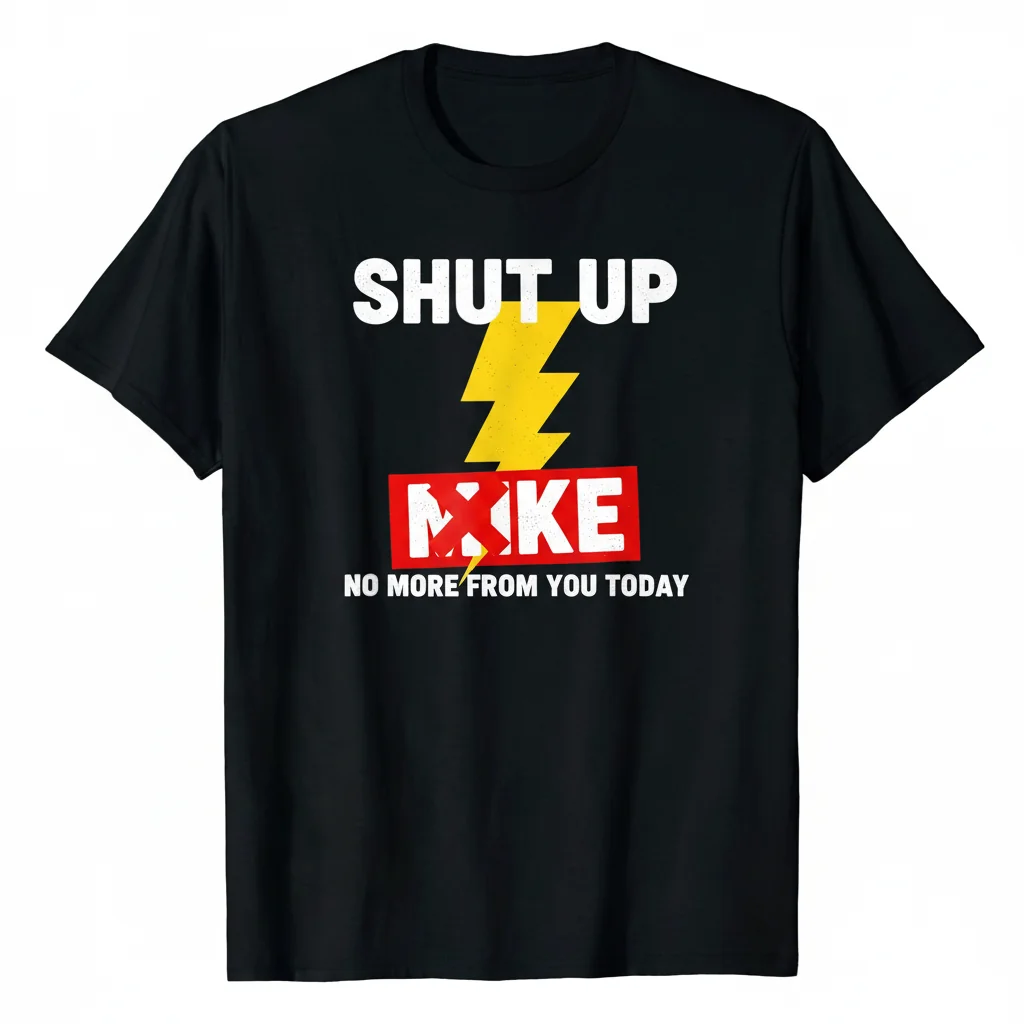 Shut Up Mike No More From You Today Funny Mike T-Shirt