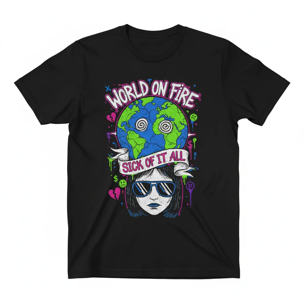 Daria 'Sick Sad World' MTV Graphic T-Shirt - Unisex Premium Cotton Tee
