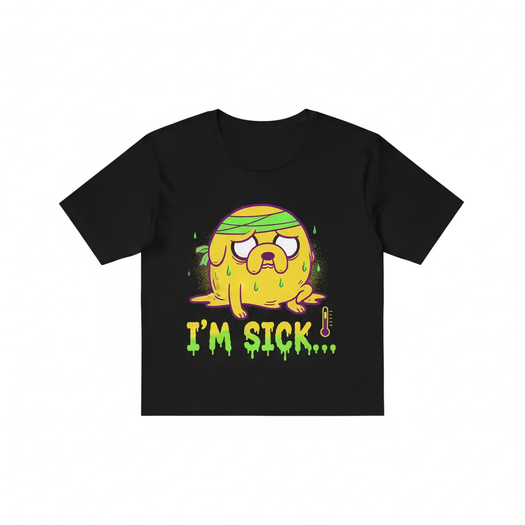 Adventure Time Sick Jake "I'm Sick" Quote Essential T-Shirt