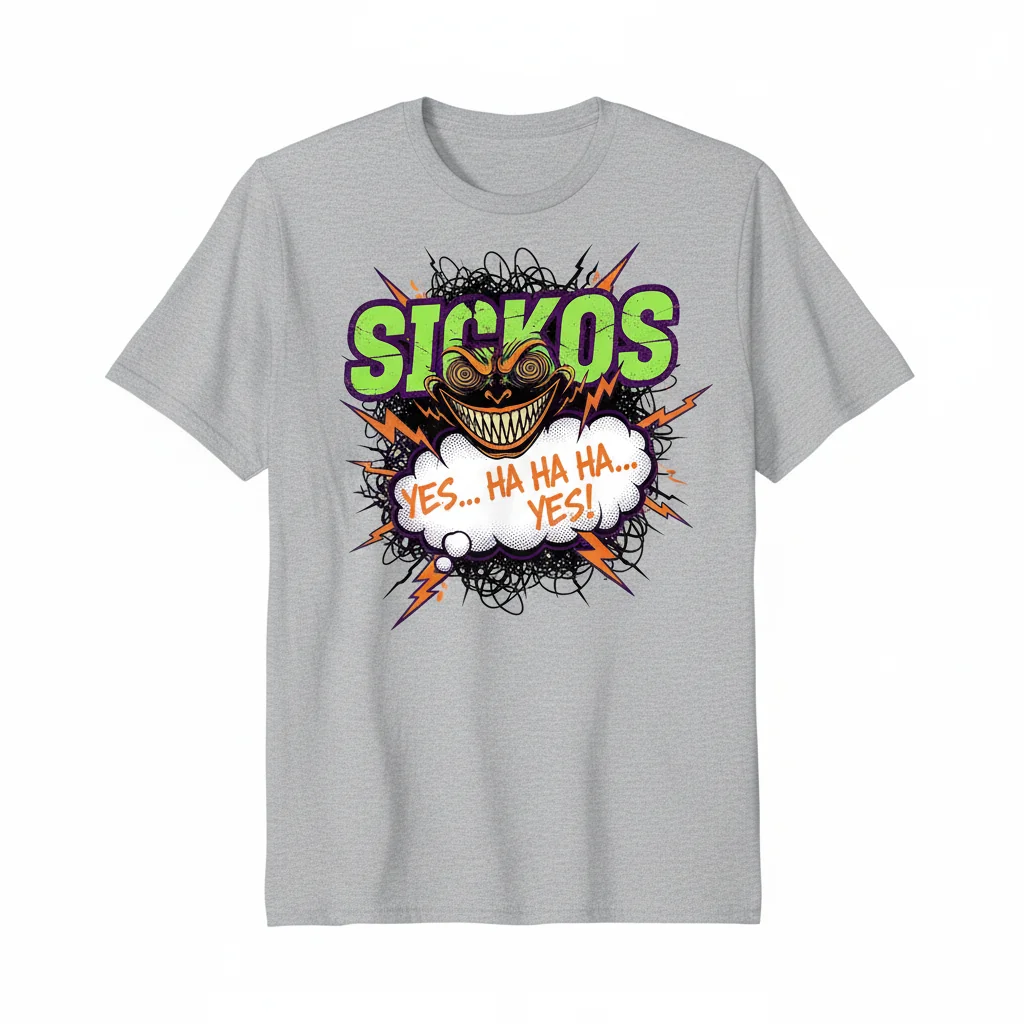 Unleash Your Inner Architect of Chaos: "Sickos. Yes... ha ha ha... YES" Active T-Shirt