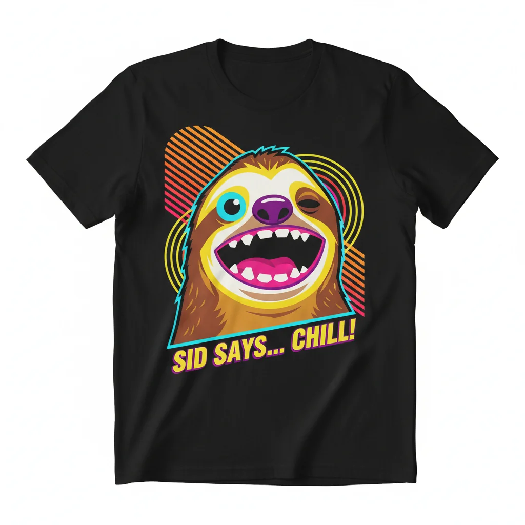 Sid The Sloth Ice Age Meme Essential T-Shirt - Ultra-Durable & Fade-Resistant