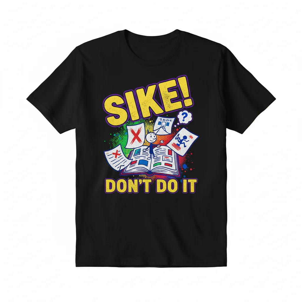 Diary of a Wimpy Kid "SIKE DONT DO IT!" Essential T-Shirt - Premium Ring-Spun Cotton Tee