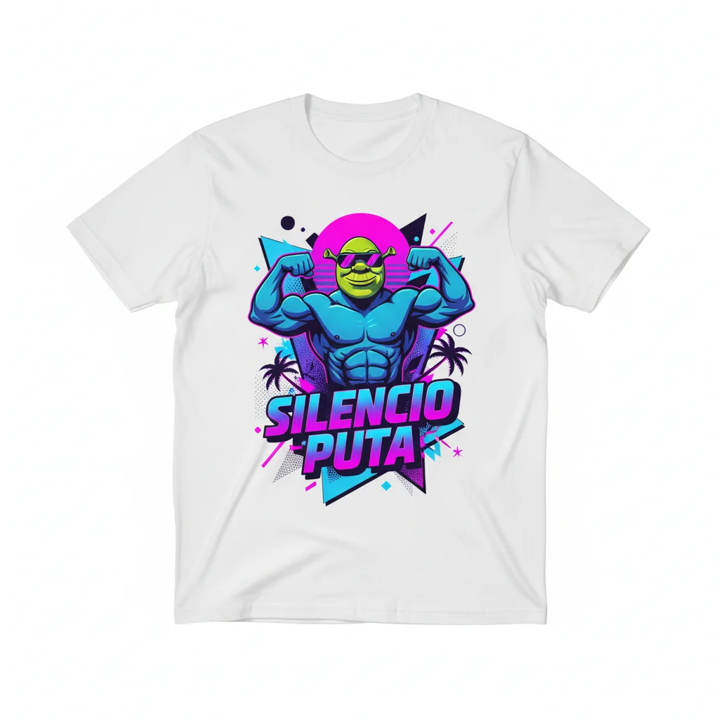Camiseta Esencial de Memes "Silencio Puta Shrexy": Durabilidad y Estilo Inigualables