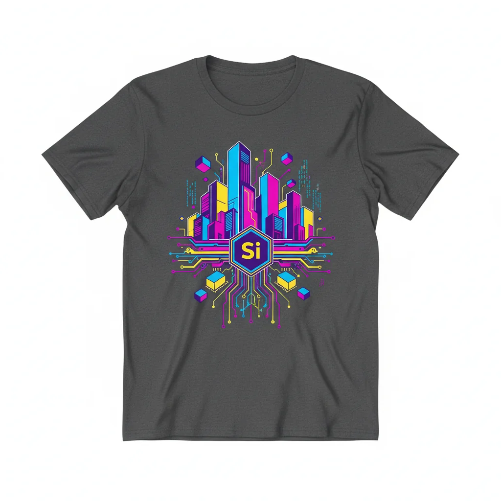 Camiseta Esencial "Elemento de Silicio" - Durabilidad Inigualable y Estilo Vibrante
