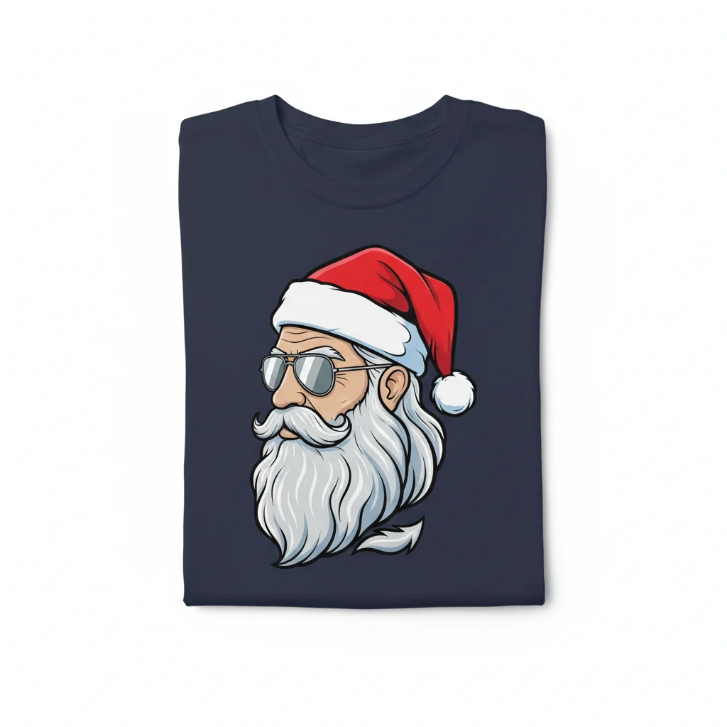 Silver Fox Santa Tee – Elevate Your Vibe