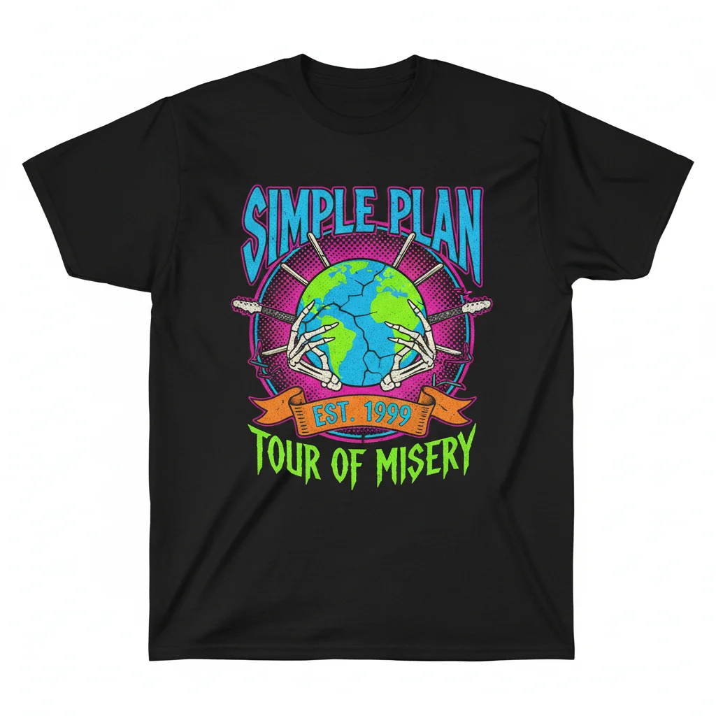 Simple Plan Tour '99: The Genesis of Pop-Punk Legacy Tee