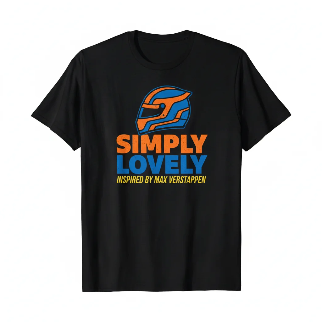 Simply Lovely Max Verstappen Fan T-Shirt - Inspired Racing Style