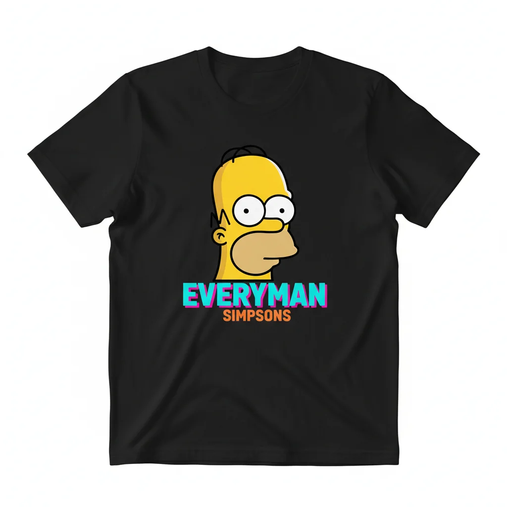 Simpsons Everyman Essential T-Shirt - Premium Ring-Spun Cotton Tee