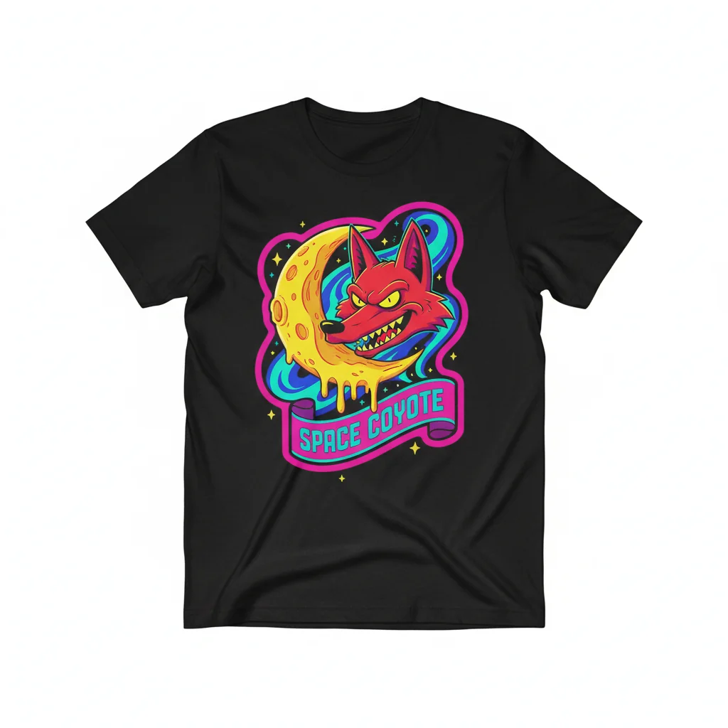Simpsons Space Coyote T-Shirt | Iconic Homer's Spirit Guide Tee