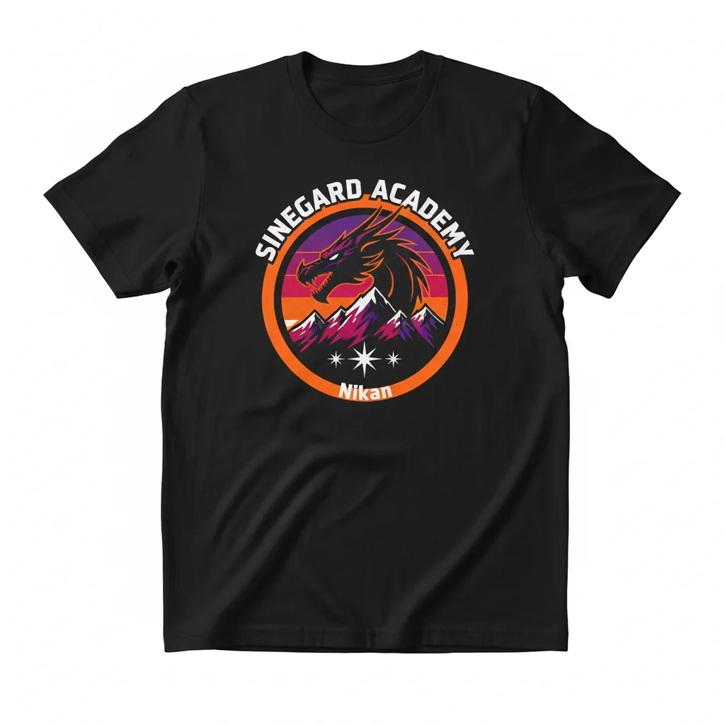 Sinegard Academy Essential Tee – Elevate Your Vibe