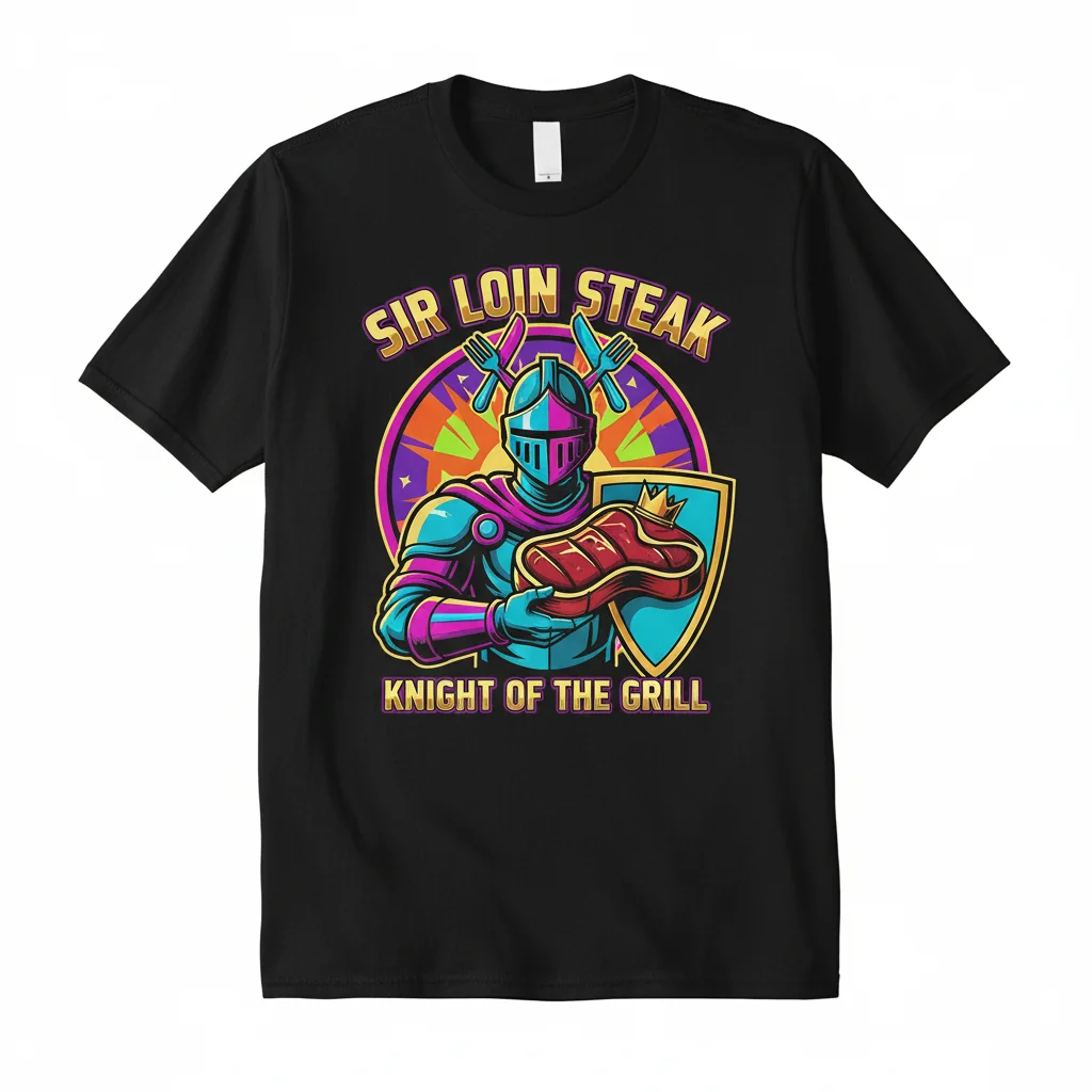 Sir Loin Steak T-Shirt for Meat Lovers & Grilling Enthusiasts - Funny Beef Apparel