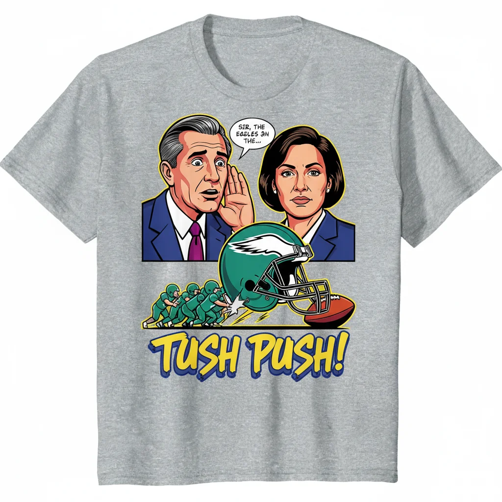 Eagles 'Tush Push' Meme Shirt | Ultra-Durable & Vibrant Fan Tee