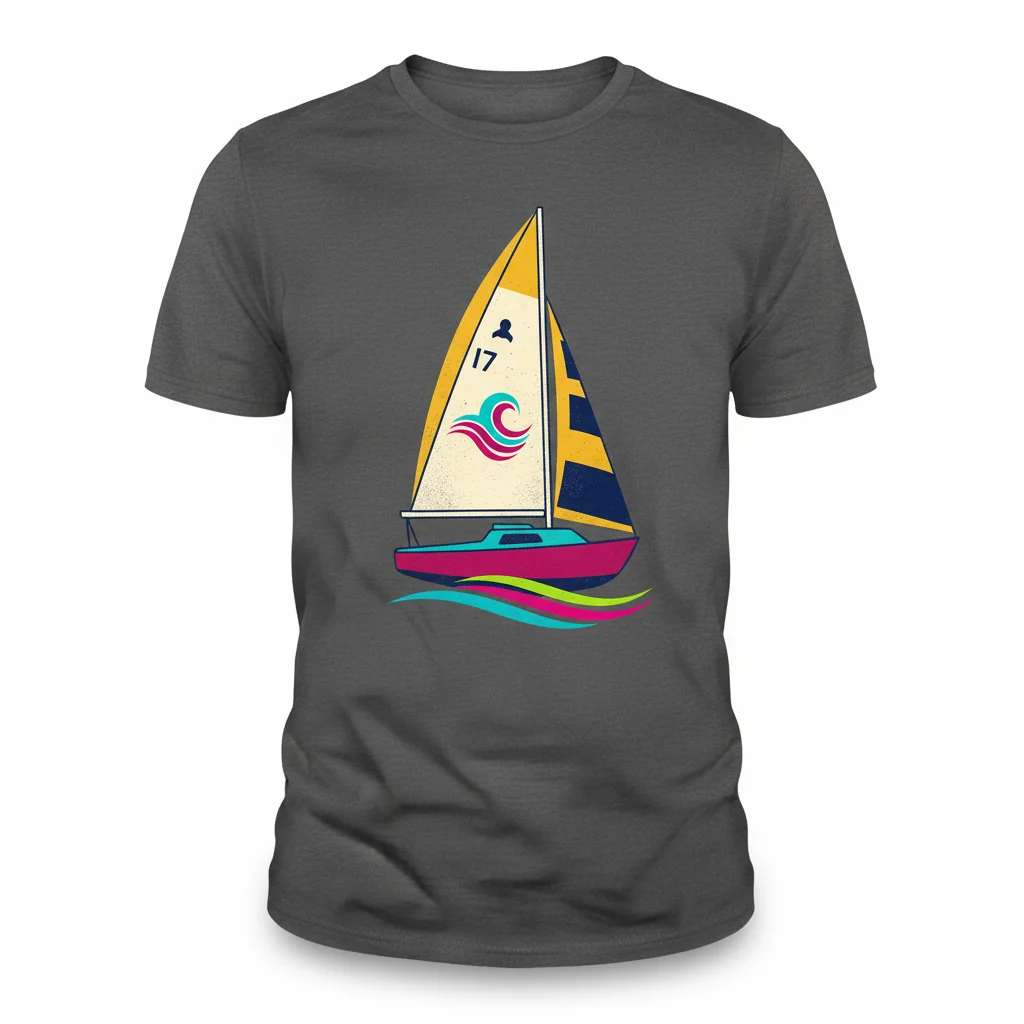 Siren 17 Sailboat Graphic Tee - Essential Nautical T-Shirt