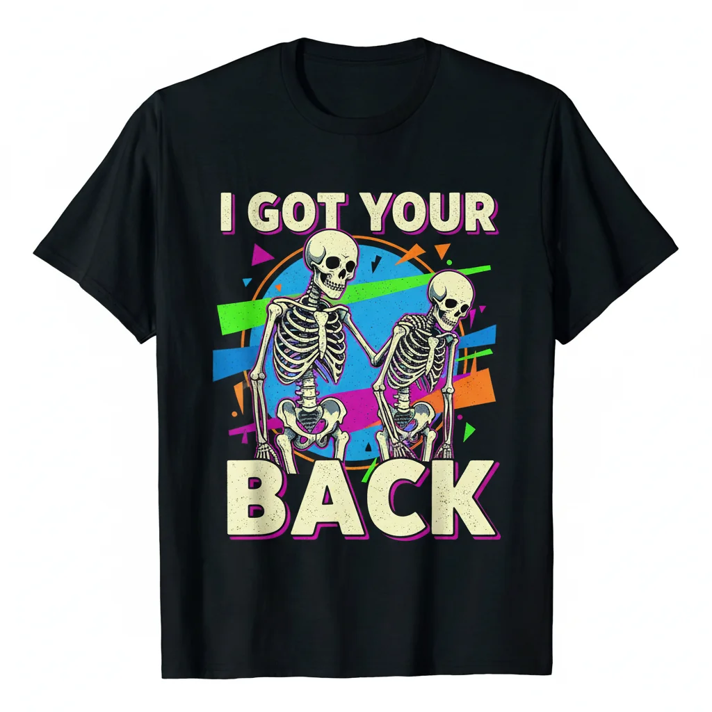 Skeleton I Got Your Back: A Tale of Unbreakable Support Tee
