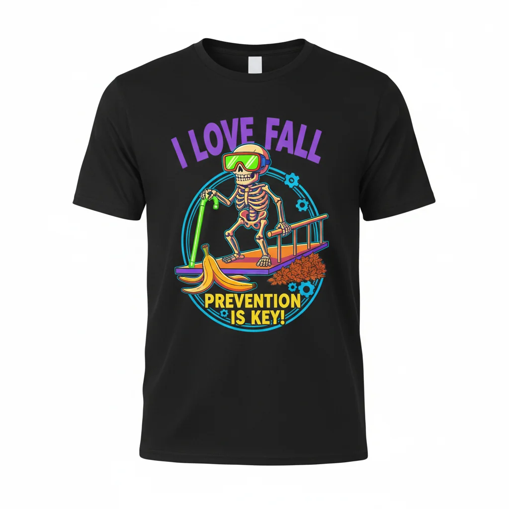 Skeleton Love Fall Prevention Tee