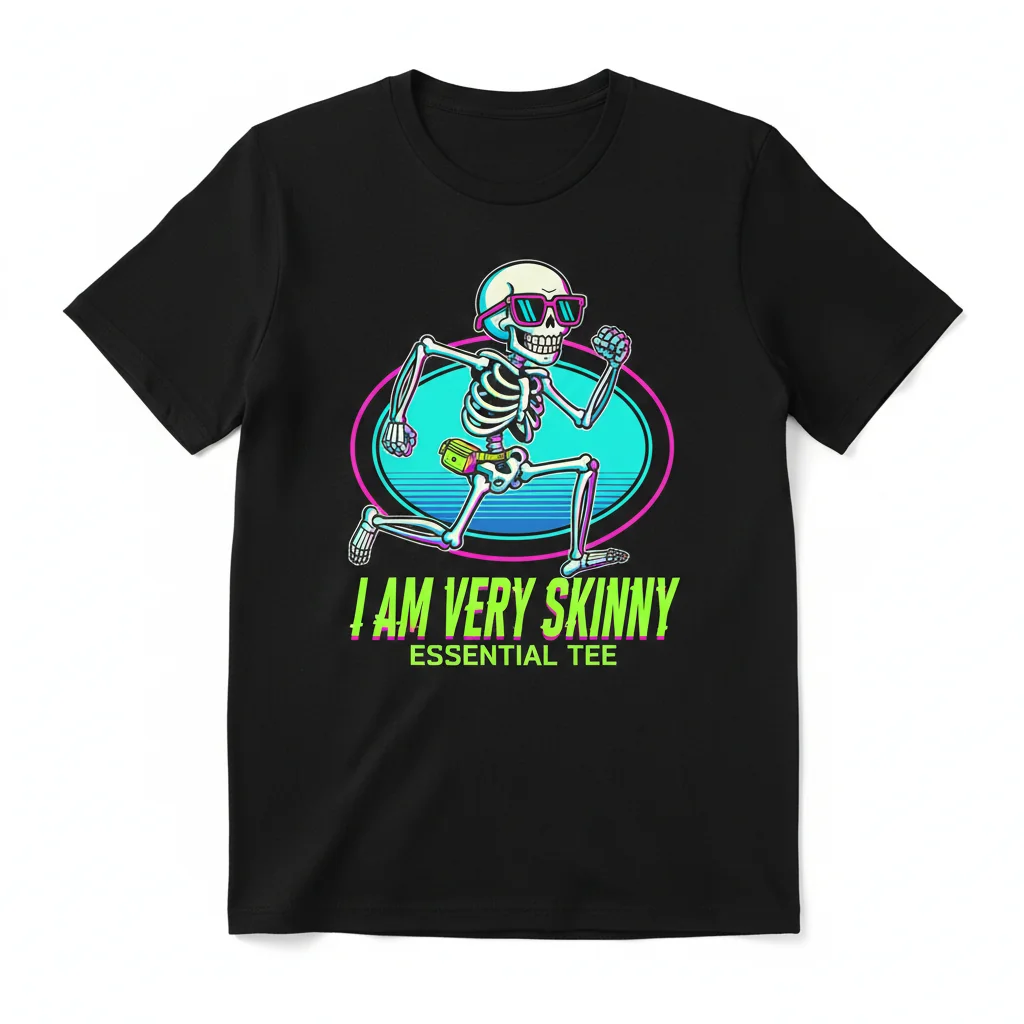 Skeleton Meme "I Am Very Skinny" Essential T-Shirt – Funny & Comfortable Tee