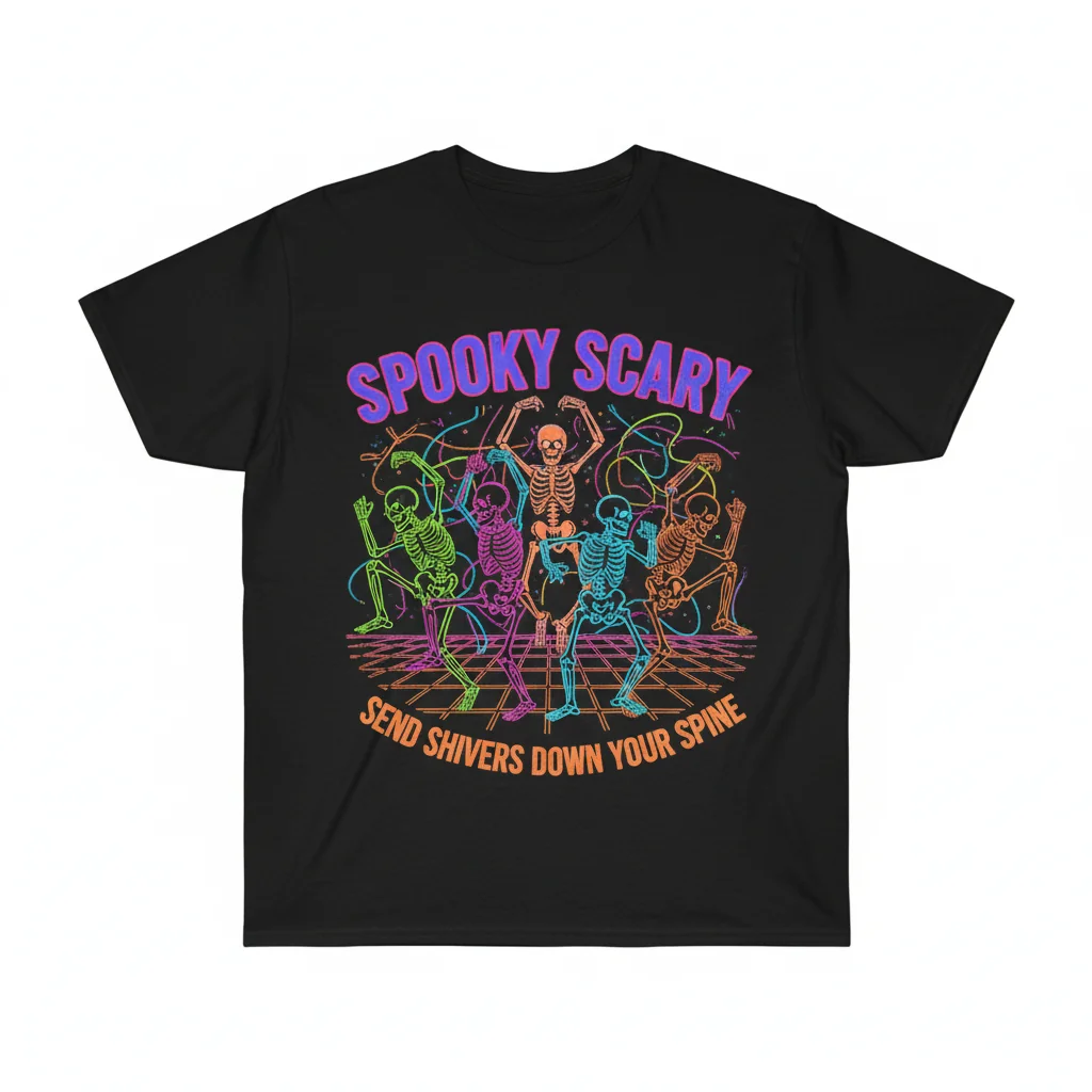 Dancing Skeletons: A Spooky & Inspiring Art Tee