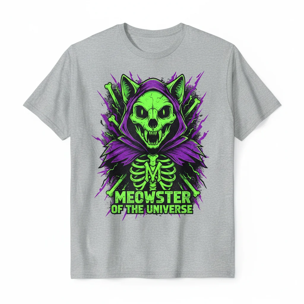 Skeletor Cat Tee: Essential Street Vibe