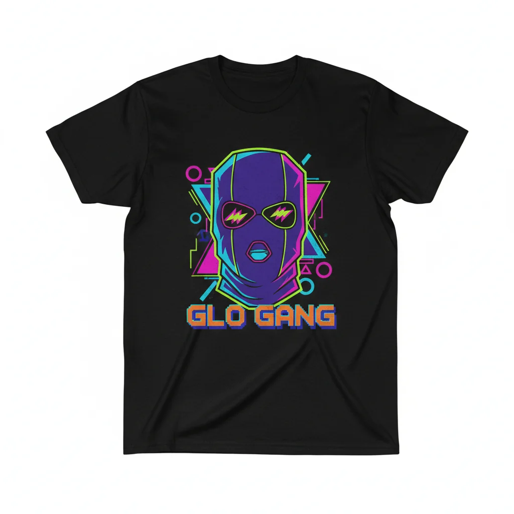 Glo Gang Ski Mask Graphic Tee - Essential Cotton T-Shirt