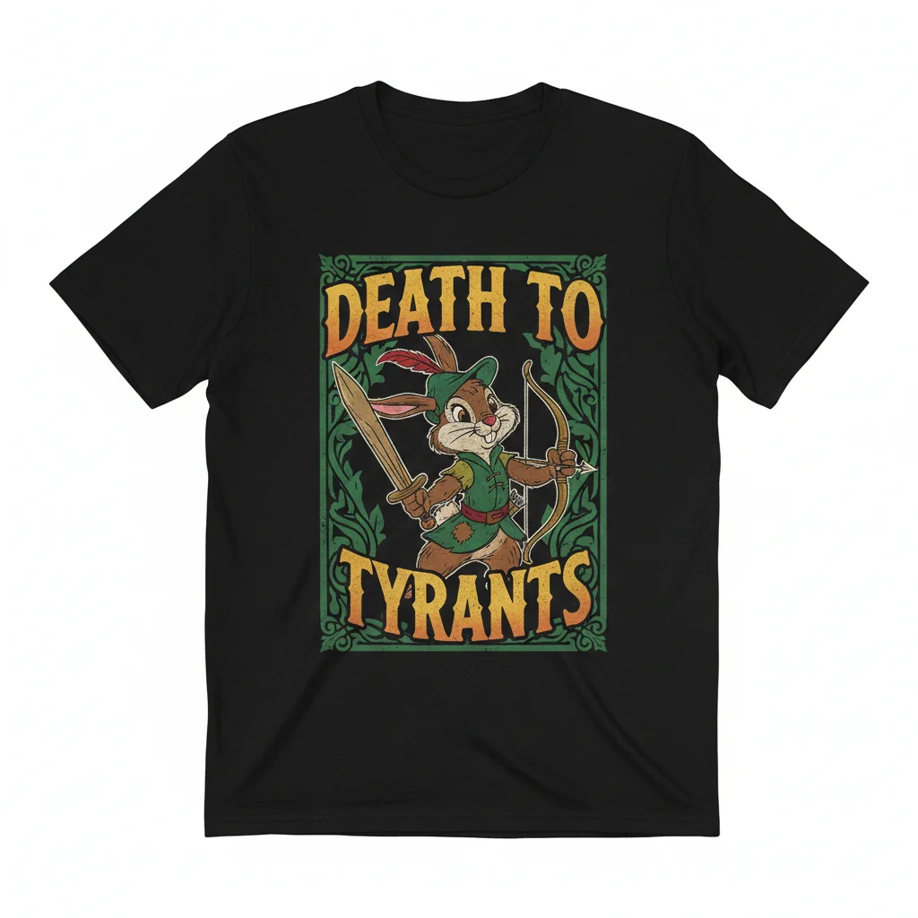Skippy Rabbit 'Death To Tyrants' Tee | Inspired by Disney's Robin Hood