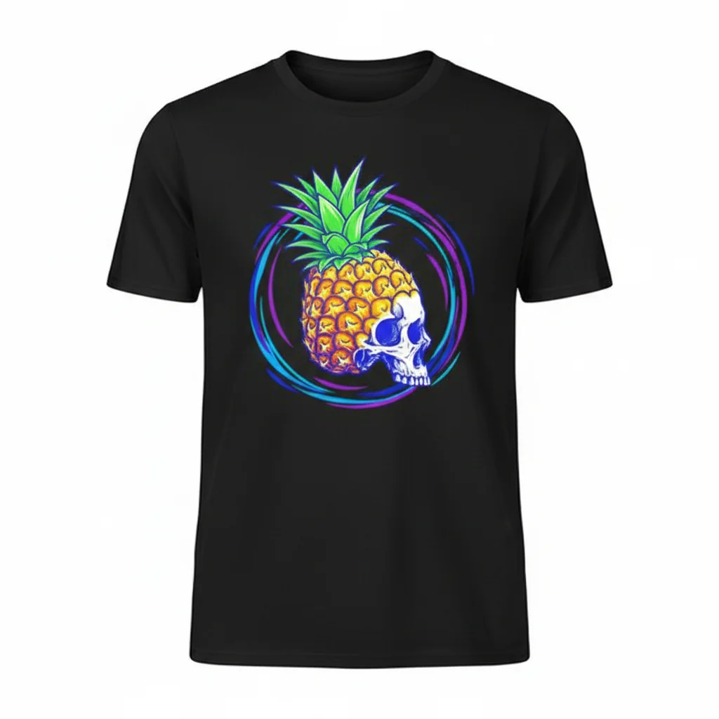 Skull Pineapple Tee: Street Essential