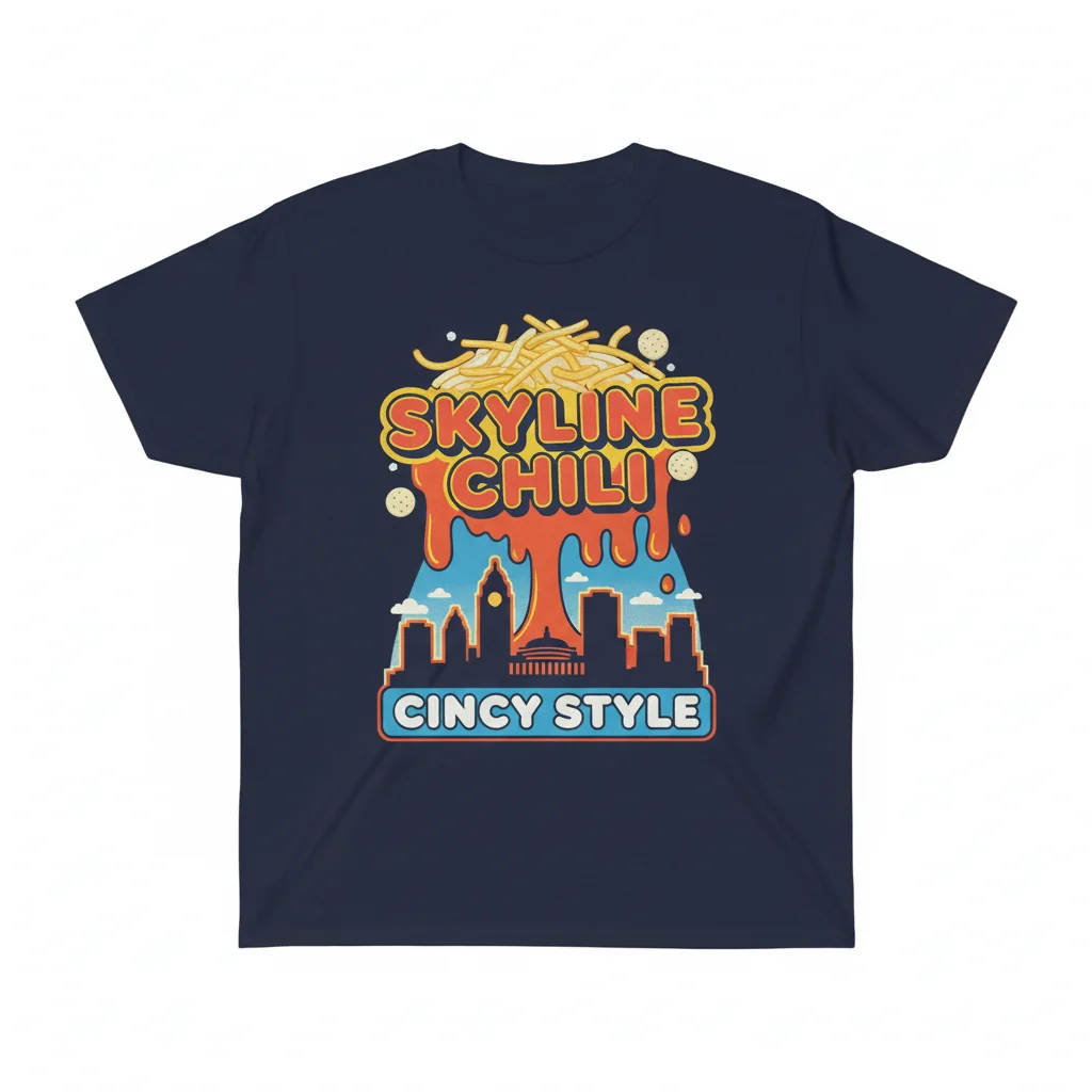 Skyline Chili Applique T-Shirt - Men's & Women's Ring-Spun Cotton Tee