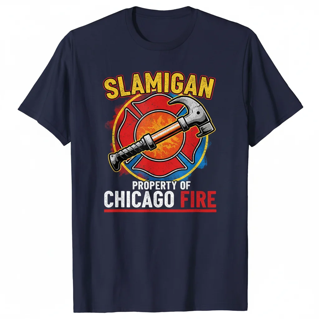 Slamigan Chicago Fire Dept. & TV Essential T-Shirt – Unrivaled Durability & Fit