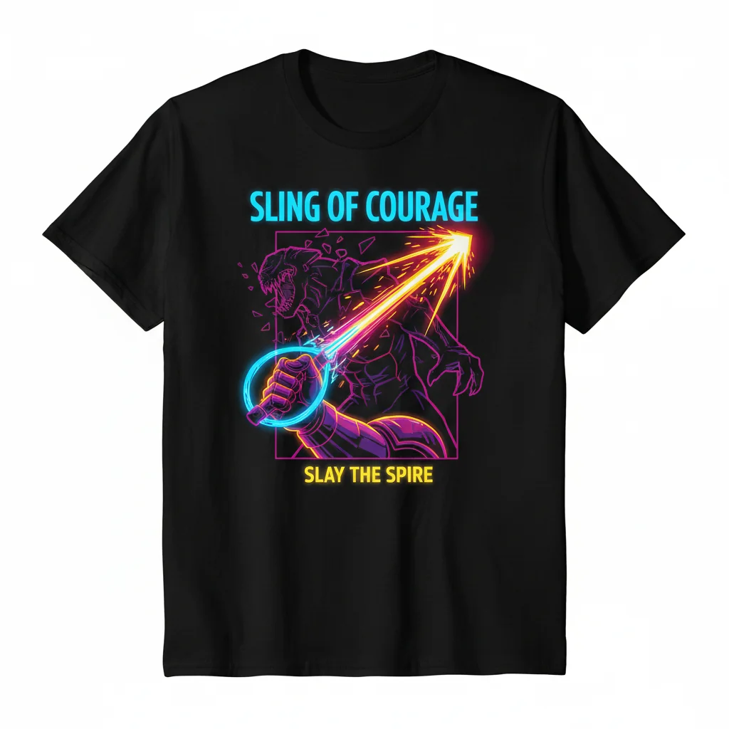 Sling of Courage Slay the Spire Relic Essential T-Shirt - Gamer Apparel