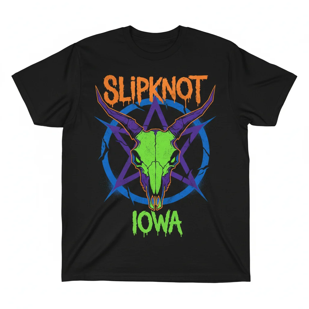 Slipknot Iowa Goat Head Logo T-Shirt: Unleash Your Inner Maggot with Enduring Style