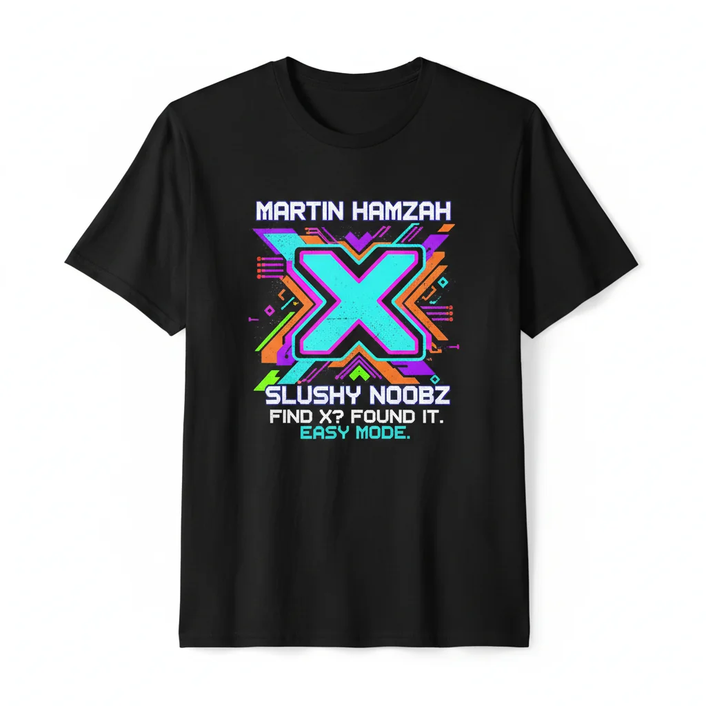 Slushy Noobz "Find X" Meme T-Shirt | Martin Hamzah Funny Graphic Tee
