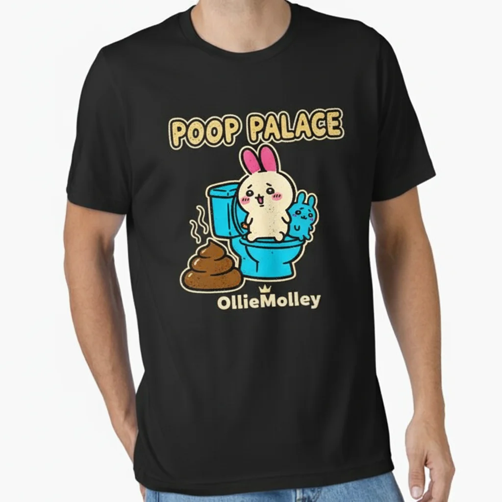 Usagi's Potty Break: A Chiikawa Hachiware Essential Tee