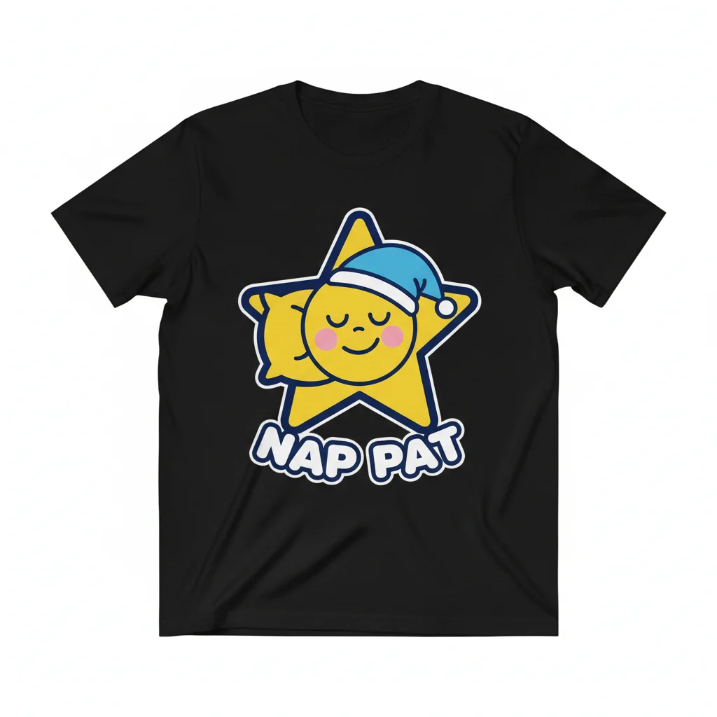 Smiley Star Nap Pat Essential Tee