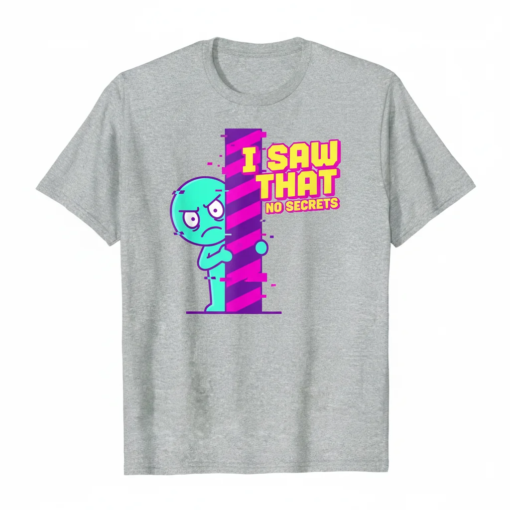 Smiski "I Saw That" Parody Essential Tee